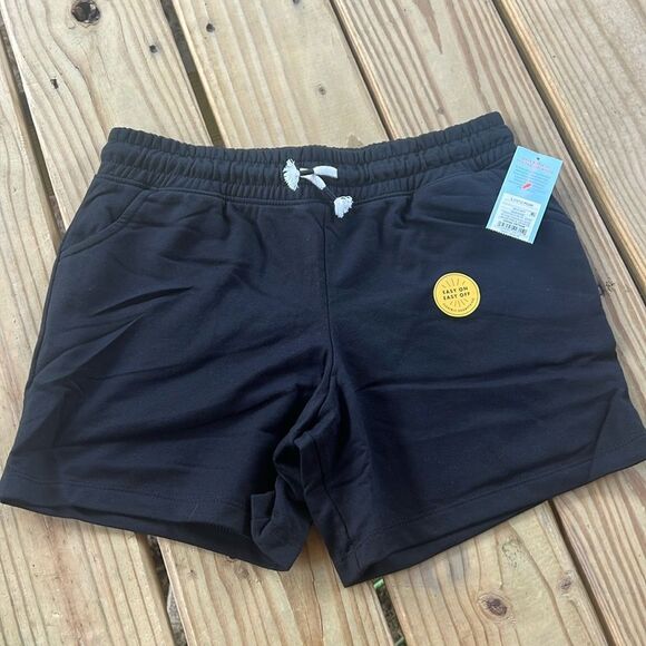 NWT Cat & Jack Size Large (10/12) PLUS Ebony Black Soft Shorts Sweat Drawing - Picture 2 of 8